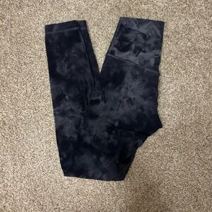 Lululemon Athletica Align Pant 25" Diamond Dye Asphalt Grey True Navy Size 2